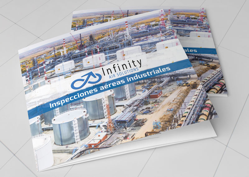 graphe-disseny-infinity-air-solutions-folleto-tríptico-cuadrado-presentación-corporativa-comercial